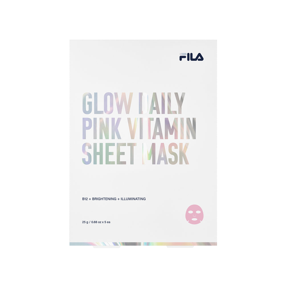 FILA Glow Daily Pink Vitamin Sheet Mask (5 Sheets)